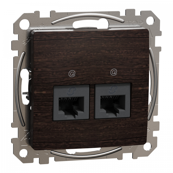 Подв рRJ45 CAT 5E UTP Вен Sedna Elements, Венге, Sedna Design & Elements