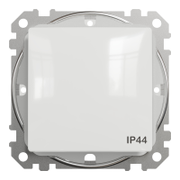 Проміж вимикач IP44 Білий Sedna Design, Білий, Вимикач