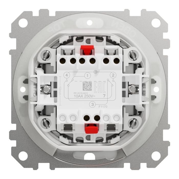 Проміж вимикач IP44 Білий Sedna Design, Білий, Вимикач