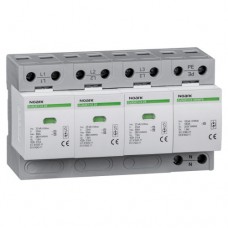 ПЗІП, клас 1+2 (B+C), Iimp=25 kA, Uc=280 VAC, 3+Npole