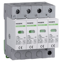 ПЗІП, клас 2 (C), In=20 kA, Uc=275 VAC, 4 полюси, із додатковим контактом