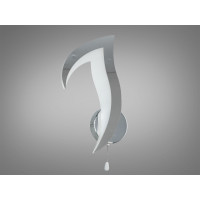 Унікальний світлодіодний світильник в дитячу кімнату, 12W, хром