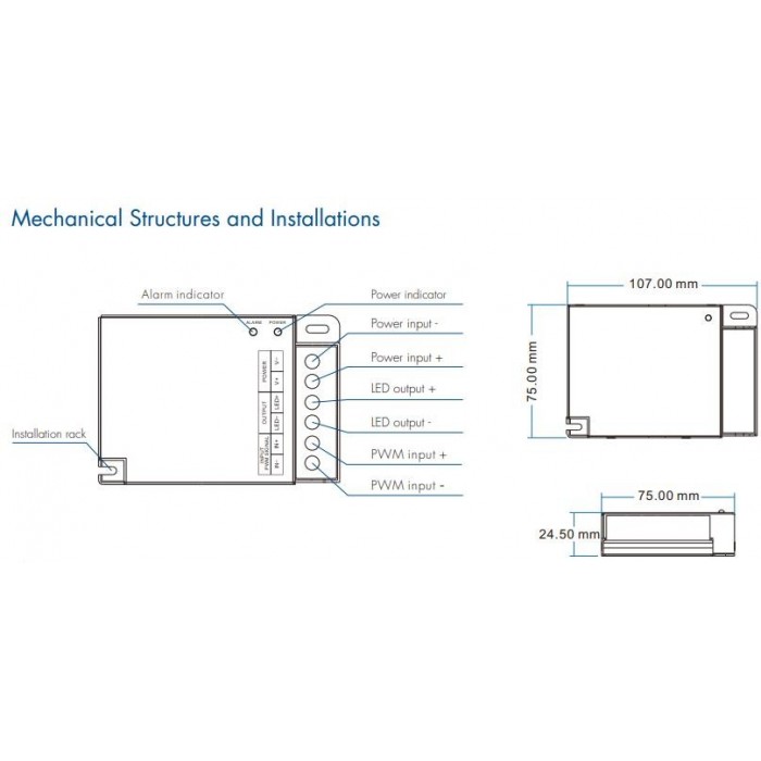 LED-повторювач DEYA 12-24VDC, 30A*1CH (EV1-X)