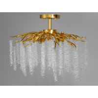 Стельова кришталева люстра Гліцинія