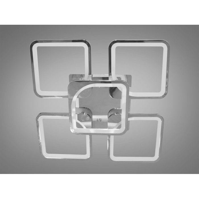 Світлодіодна люстра смарт світильник з пультом dimmer, 115W, хром