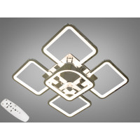 Світлодіодна люстра смарт світильник з пультом dimmer, 115W, хром
