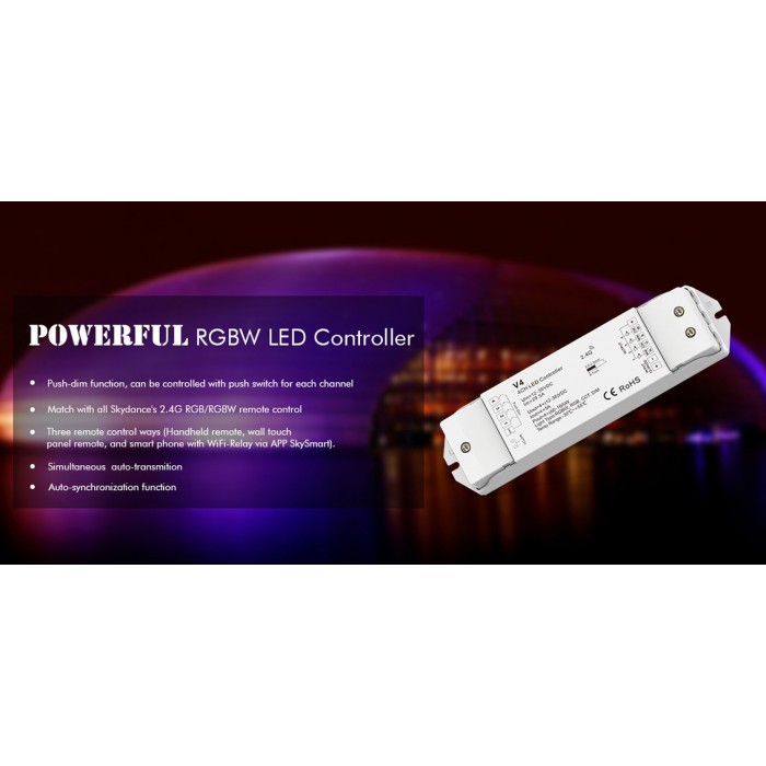 LED-контролер DEYA 12-36VDC, 5A*4CH (V4)