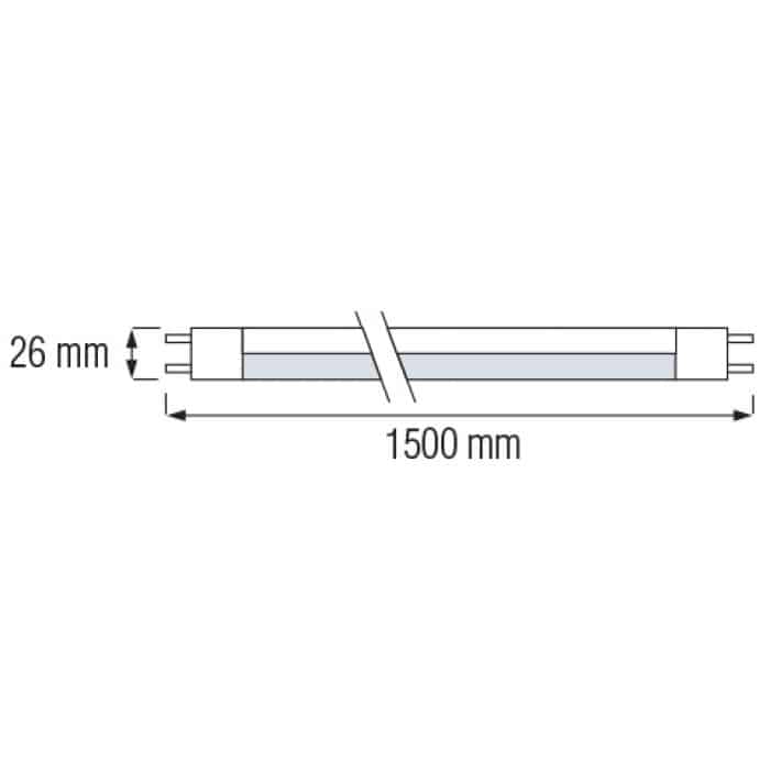 Cвітлодіодна лампа LED TUBE-150 24W T8 6400К 150см
