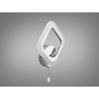 Світлодіодний настінний приліжковий світильник, 12 Вт, хром