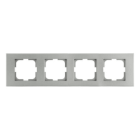 Рамка чотирна Grano срібна/12/120, Срібло, Рамка чотирна