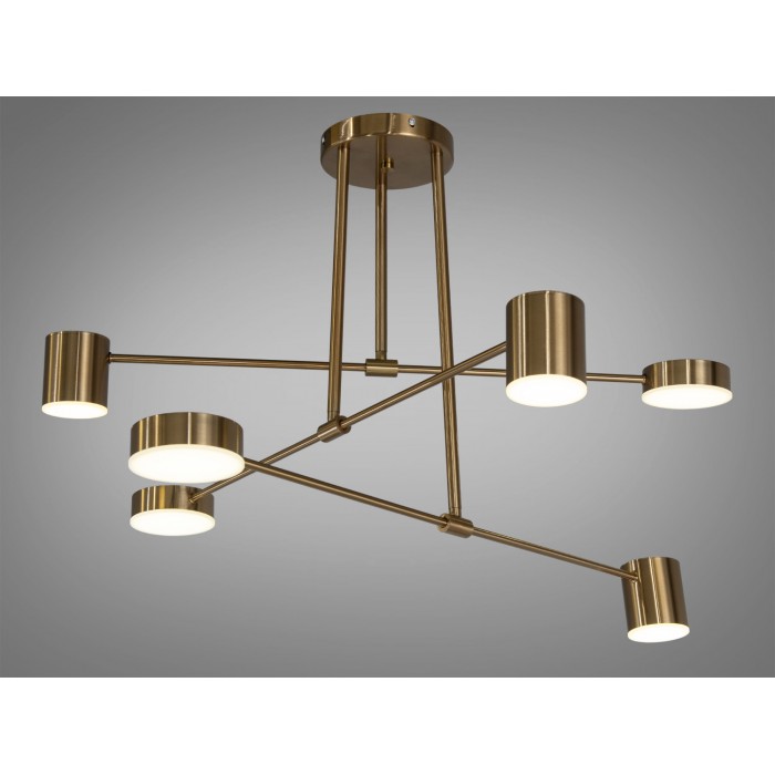 Бронзова світлодіодна люстра лофт потужністю 30W