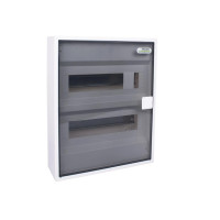 Модульний щиток, накладний монтаж, прозорі дверцята, IP40, 36 модулів