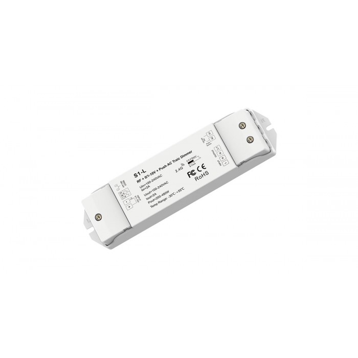 Димер DEYA RF+Push AC Triac 100-240VAC, 1CH*2A (S1-L)