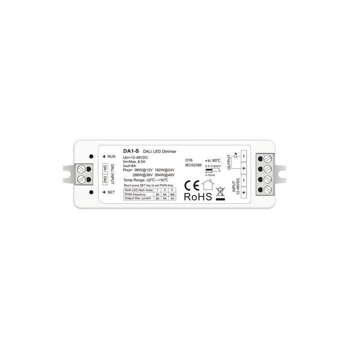 LED-димер DEYA 12-48VDC, 8.5A*1CH DT6 (DA1-S)