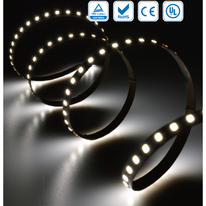 LED стрічка RISHANG 60-2835-12V-IP33 12W 920Lm 3000K 5м (RD0060TA-A-WW)
