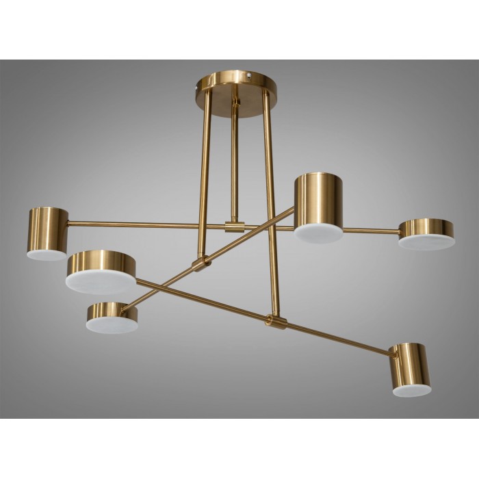 Бронзова світлодіодна люстра лофт потужністю 30W