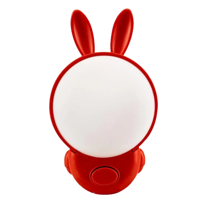 BUNNY 2CCT Нічник LED 1W 30Lm 220-240V 69,1x98мм. зайчик червоний/200, Нічники