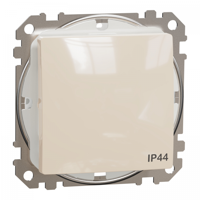 Однокл перемикач IP44 Беж Sedna Design, Бежевий, Sedna Design & Elements