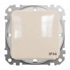 Однокл перемикач IP44 Беж Sedna Design, Бежевий, Sedna Design & Elements