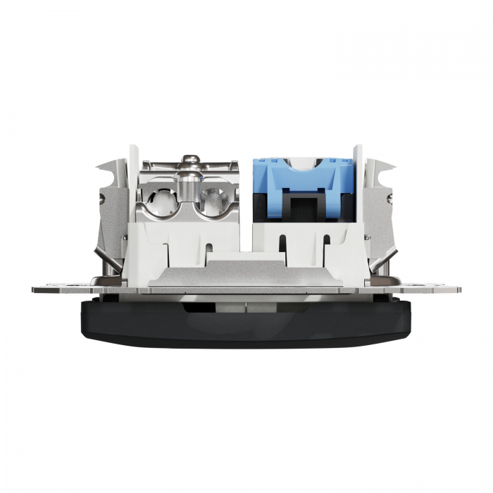 RJ45 CAT6 UTP -TV інд Чорн Sedna Design, Чорний, Sedna Design & Elements