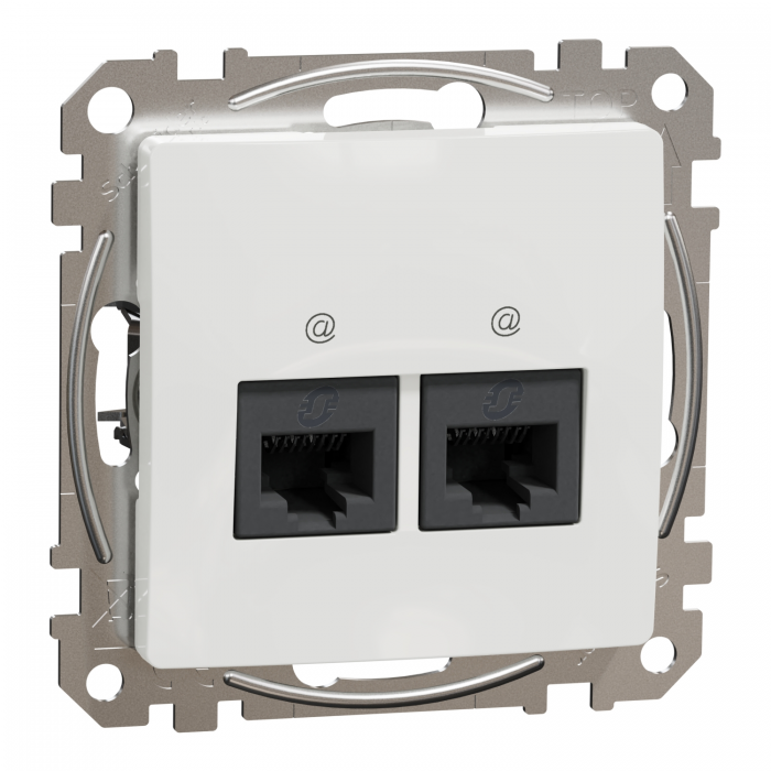 Роз подв RJ45 CAT5E UTP Біл Sedna Design, Білий, Sedna Design & Elements
