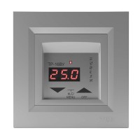 Терморегулятор для теплої підлоги Rubezh ТР-16ВУ серія Schneider Asfora (16А, 220В, алюміній)